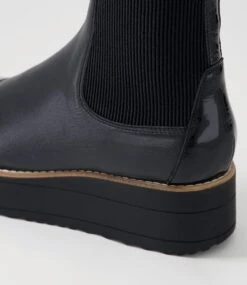 Nennet Black Mix Chelsea Boots -Lynx Shoes Shop TO13269BLAEX 6