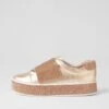 Nellee Champagne Leather Jewels Sneakers -Lynx Shoes Shop TO13271MAS2I 2