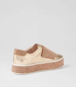Nellee Champagne Leather Jewels Sneakers 9 Nellee Champagne Leather Jewels Sneakers -Lynx Shoes Shop TO13271MAS2I 4