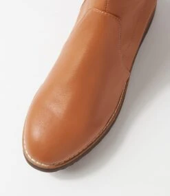 Olissar Tan Choc Stretch Ankle Boots -Lynx Shoes Shop TO13275TNSJZ 5