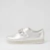 Poppiey Silver Leather Jewels Sneakers -Lynx Shoes Shop TO13277S432I 2