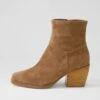 Raxel Light Choc Suede Ankle Boots -Lynx Shoes Shop TO13278EIVSU 2
