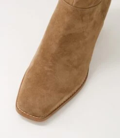 Raxel Light Choc Suede Ankle Boots -Lynx Shoes Shop TO13278EIVSU 5