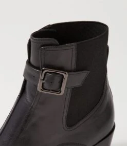 Relsea Black Leather Elastic Chelsea Boots 11 Relsea Black Leather Elastic Chelsea Boots -Lynx Shoes Shop TO13279B6663 6