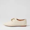 Sommals Almond Leather Flat Shoes -Lynx Shoes Shop TO13283NLSLE 2