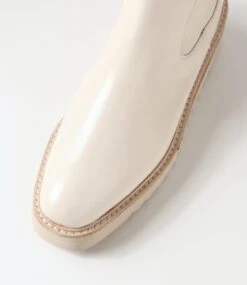 Ullons Vanilla Box Leather Elastic Chelsea Boots -Lynx Shoes Shop TO13288XAB63 5