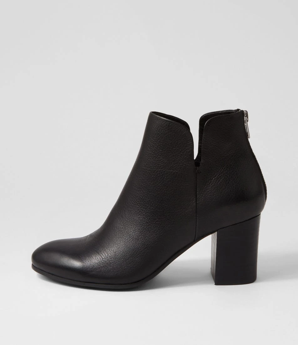 Ufollow Black Leather Ankle Boots 3 Ufollow Black Leather Ankle Boots