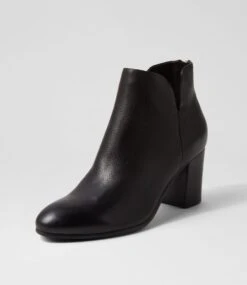 Ufollow Black Leather Ankle Boots 8 Ufollow Black Leather Ankle Boots -Lynx Shoes Shop TO13290B66LE 3