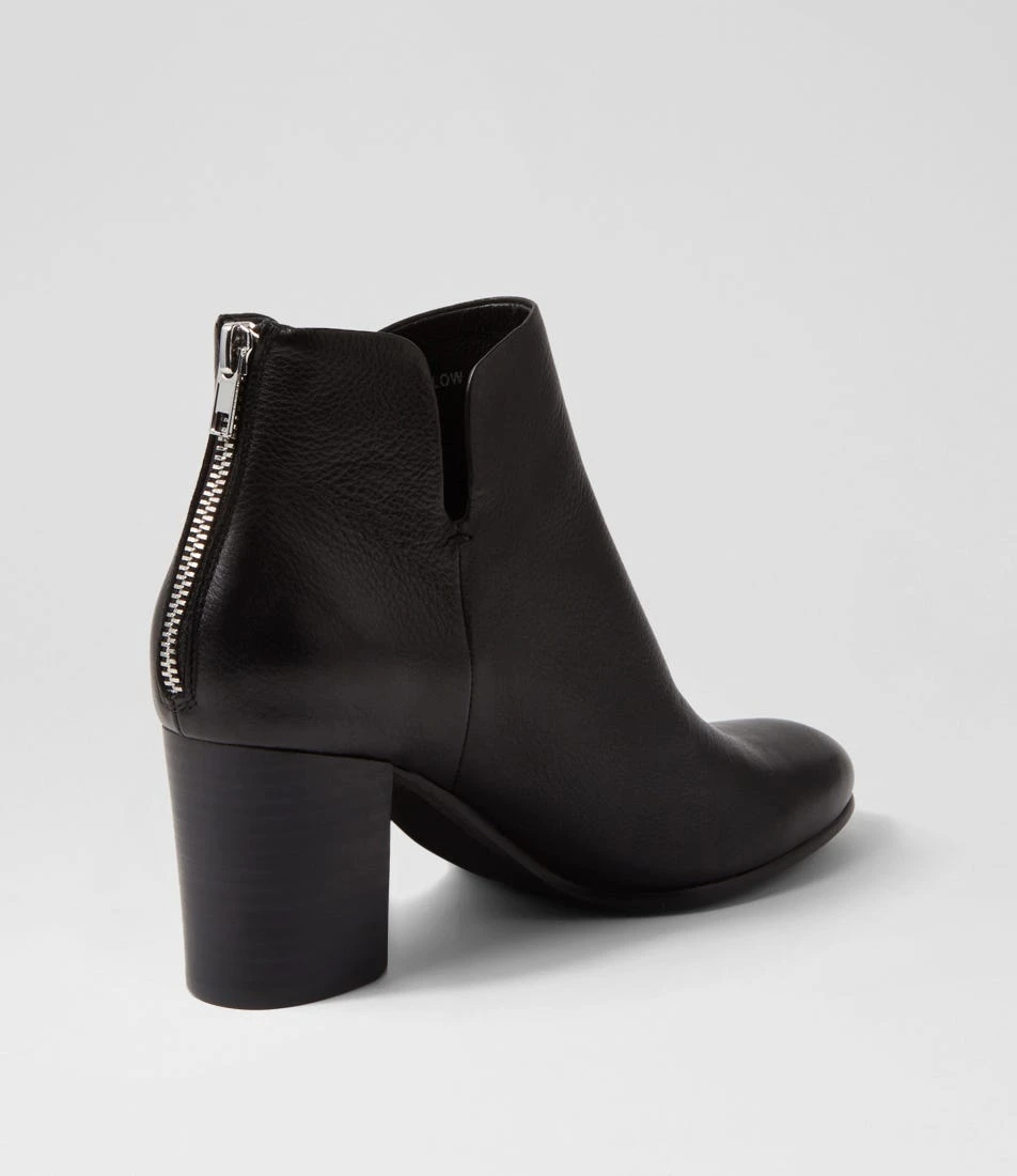 Ufollow Black Leather Ankle Boots 5 Ufollow Black Leather Ankle Boots - Image 3
