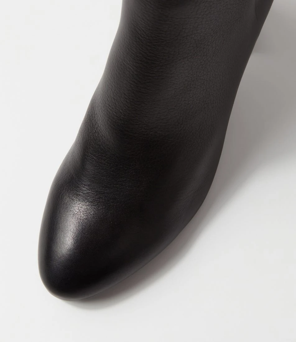 Ufollow Black Leather Ankle Boots 6 Ufollow Black Leather Ankle Boots - Image 4