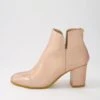 Ufollow Rose Gold Rainbow Leather Ankle Boots -Lynx Shoes Shop TO13290MZPLE 2