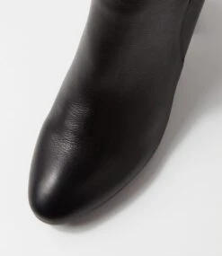 Umost Black Leather Ankle Boots -Lynx Shoes Shop TO13292B66LE 5