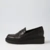 Zoafa Black Leather Loafers -Lynx Shoes Shop TO13297B75LE 2