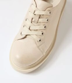 Zilyar Milk Leather Lace Up Flats -Lynx Shoes Shop TO13299WZ4LE 5