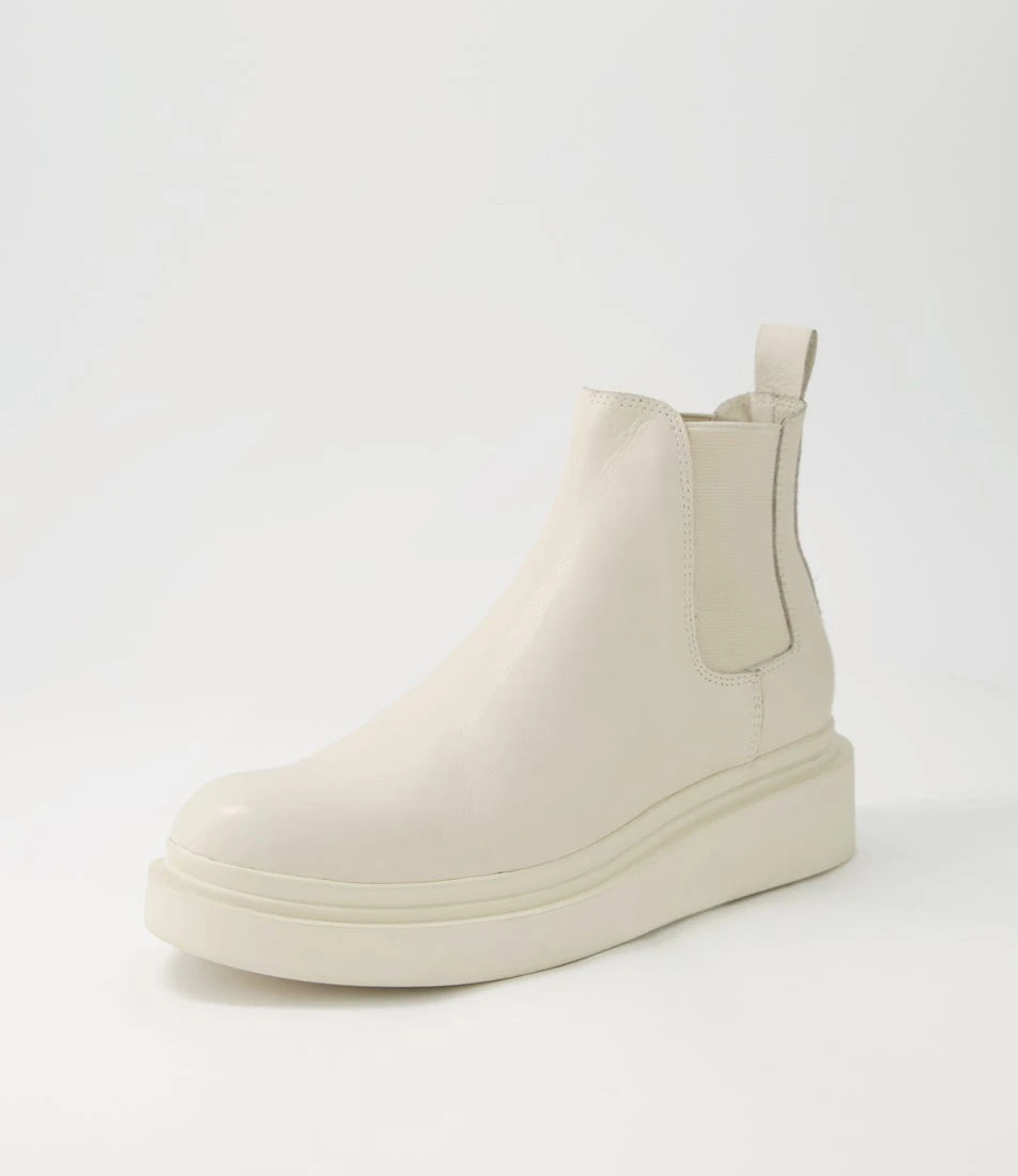 Zoopy Milk Leather Elastic Chelsea Boots 4 Zoopy Milk Leather Elastic Chelsea Boots - Image 2