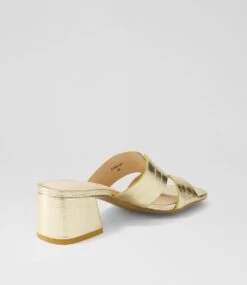 Corlat Pale Gold Shine Croc Leather Mules -Lynx Shoes Shop TO13342FCB16 4