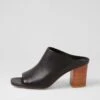 Ceddie Black Natural Leather Mules