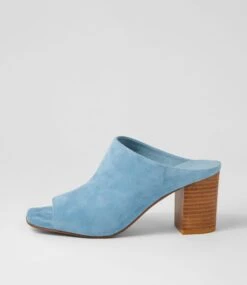 Ceddie Denim Suede Mules