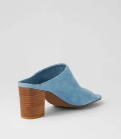 Ceddie Denim Suede Mules -Lynx Shoes Shop TO13344DADSU 4
