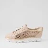 Elin Pale Rose Gold Leather Sneakers -Lynx Shoes Shop TO13352P4WLE 2