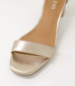 Grasper Champagne Leather Sandals -Lynx Shoes Shop TO13371N74LE 5
