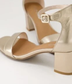 Grasper Champagne Leather Sandals -Lynx Shoes Shop TO13371N74LE 6