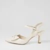 Lariah Ivory Leather Heels -Lynx Shoes Shop TO13390W23LE 2