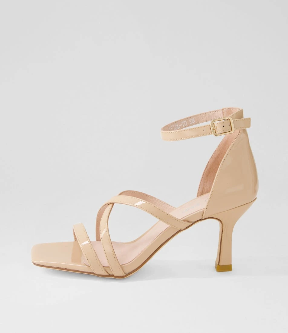 Leisl Nude Patent Leather Sandals 3 Leisl Nude Patent Leather Sandals