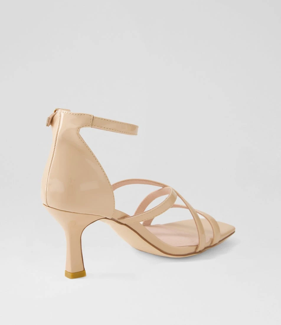 Leisl Nude Patent Leather Sandals 5 Leisl Nude Patent Leather Sandals - Image 3