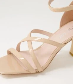 Leisl Nude Patent Leather Sandals 11 Leisl Nude Patent Leather Sandals -Lynx Shoes Shop TO13392NDUPL 6