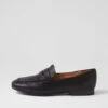 Milica Black Leather Loafers -Lynx Shoes Shop TO13403BLALE 2