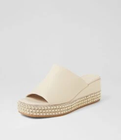 Oagle Milk Gold Leather Sandals -Lynx Shoes Shop TO13413XDSLE 3