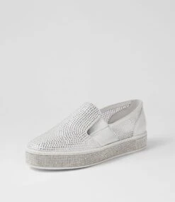 Paura White Shimmer Silver Multi Sneakers -Lynx Shoes Shop TO13418WS8HG 3