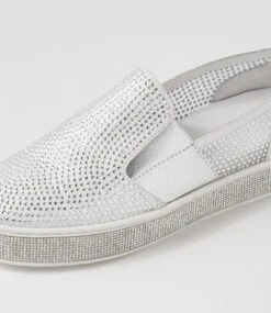 Paura White Shimmer Silver Multi Sneakers -Lynx Shoes Shop TO13418WS8HG 6