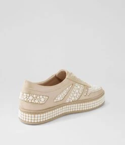 Quara Nude Shimmer Multi Sneakers -Lynx Shoes Shop TO13420KKXHG 4