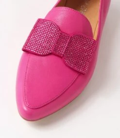 Sanne Fuchsia Jewels Leather Loafers -Lynx Shoes Shop TO13434PAO2I 5