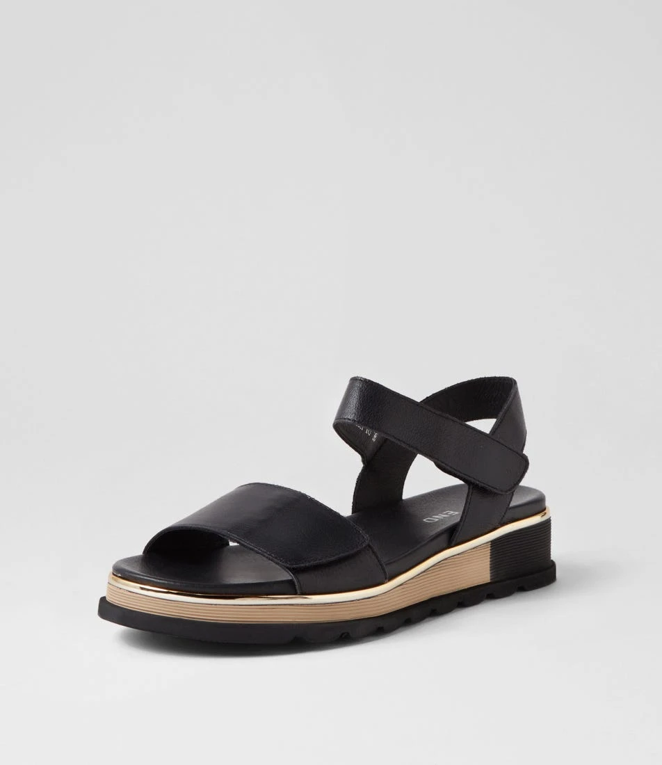 Ulissa Black Leather Sandals 4 Ulissa Black Leather Sandals - Image 2