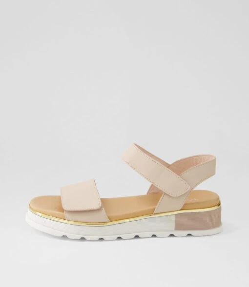 Ulissa Dusty Pink Leather Sandals -Lynx Shoes Shop TO13444P17LE 2