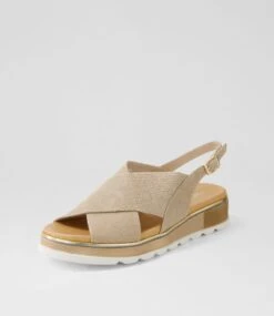 Ulrika Taupe Lizard Leather Sandals 8 Ulrika Taupe Lizard Leather Sandals -Lynx Shoes Shop TO13449NGV95 3