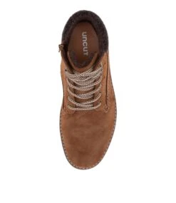Thatcher Tan Lace Up Boots -Lynx Shoes Shop UN10088TANPY 6