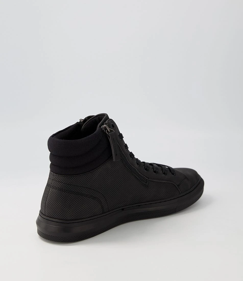 Kelly Black Nubuck Pu Lace Up Boots 5 Kelly Black Nubuck Pu Lace Up Boots - Image 3