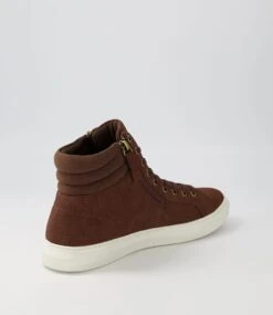 Kelly Chocolate Nubuck Pu Lace Up Boots -Lynx Shoes Shop UN10099E16PY 4