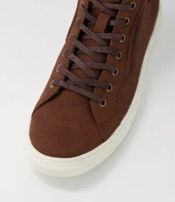 Kelly Chocolate Nubuck Pu Lace Up Boots -Lynx Shoes Shop UN10099E16PY 5