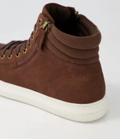 Kelly Chocolate Nubuck Pu Lace Up Boots -Lynx Shoes Shop UN10099E16PY 6